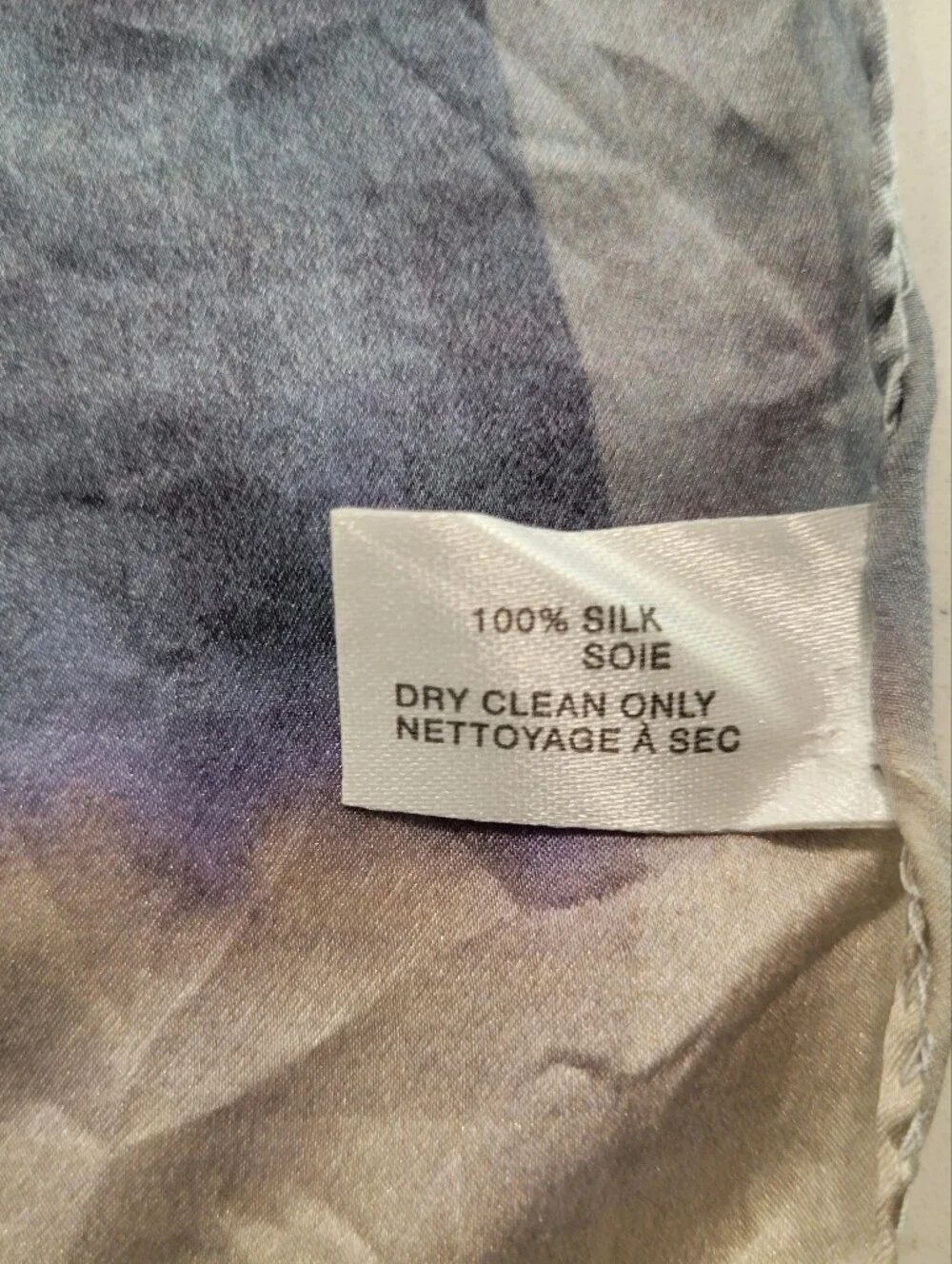 Larioseta Blue Floral Silk Scarf Made In Italy 32 × 32